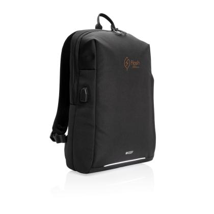 Swiss Peak AWARE&trade; RFID and USB A laptop backpack