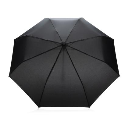 20.5" Impact AWARE™ RPET 190T Pongee bamboo mini umbrella