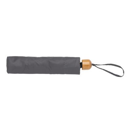 20.5" Impact AWARE™ RPET 190T Pongee bamboo mini umbrella