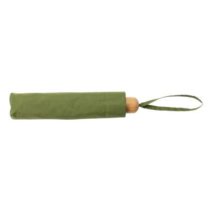 20.5" Impact AWARE™ RPET 190T Pongee bamboo mini umbrella