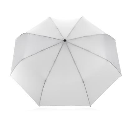 21" Impact AWARE™ RPET 190T bamboo auto open/close umbrella