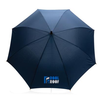 23" Impact AWARE&trade; RPET 190T auto open bamboo umbrella