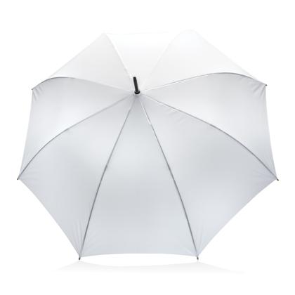 27" Impact AWARE&trade; RPET 190T auto open bamboo umbrella