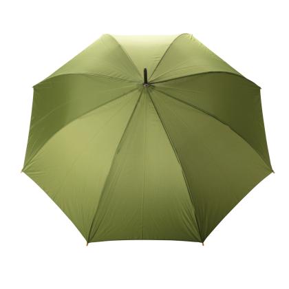 27" Impact AWARE™ RPET 190T auto open bamboo umbrella