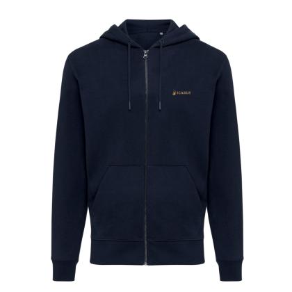 IQONIQ Abisko recycled cotton zip through hoodie