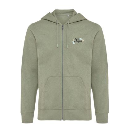 IQONIQ Abisko recycled cotton zip through hoodie