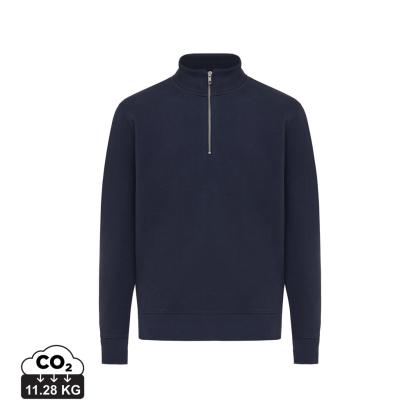 IQONIQ Elgon recycled cotton quarter zip sweater