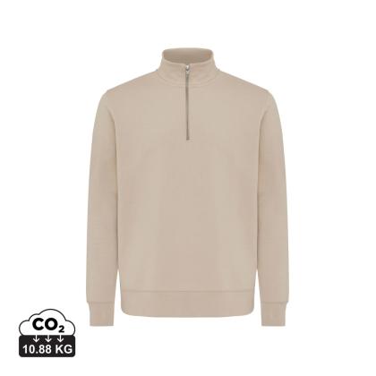 IQONIQ Elgon recycled cotton quarter zip sweater