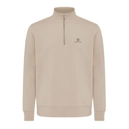 IQONIQ Elgon recycled cotton quarter zip sweater