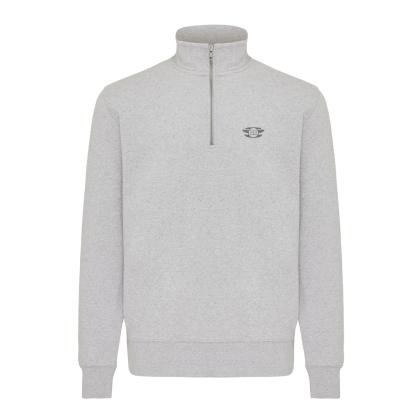 IQONIQ Elgon recycled cotton quarter zip sweater