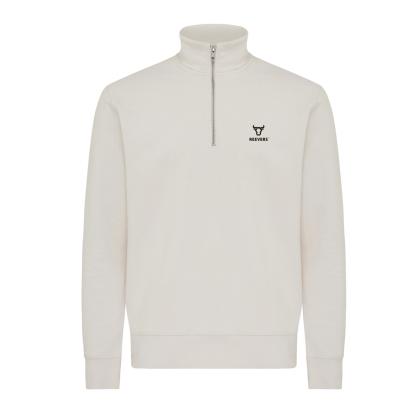 IQONIQ Elgon recycled cotton quarter zip sweater