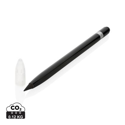 Aluminium inkless pen with eraser