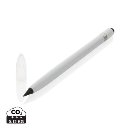 Aluminium inkless pen with eraser