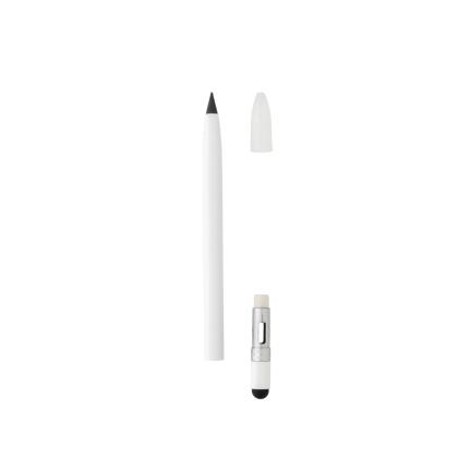 Aluminium inkless pen with eraser