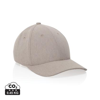 Milo AWARE&trade; recycled heather 6 panel cap 200gr