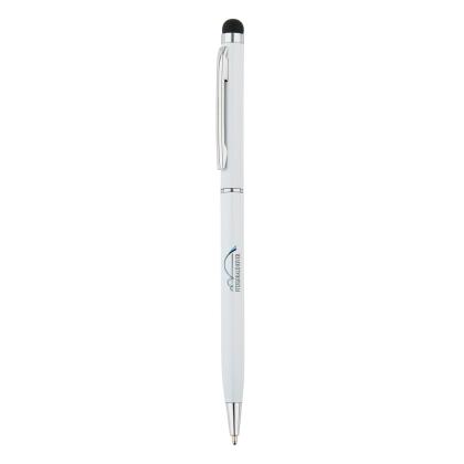 Thin metal stylus pen