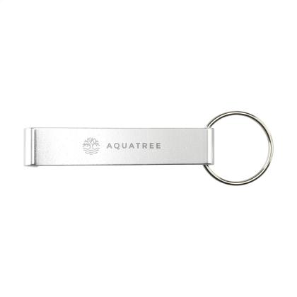 Alu Opener Phone Stand GRS Recycled keyring