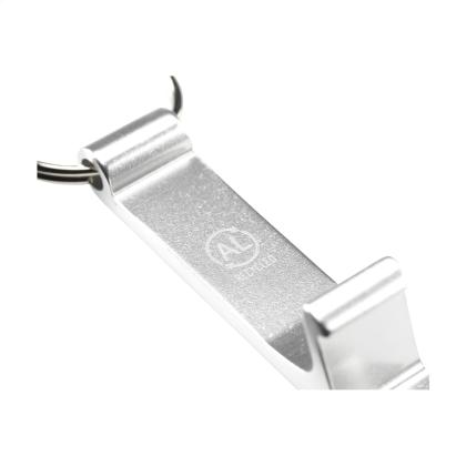 Alu Opener Phone Stand GRS Recycled keyring
