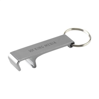 Alu Opener Phone Stand GRS Recycled keyring