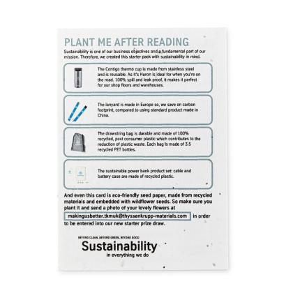 A6 Seed Paper 140gsm