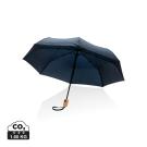 21" Impact AWARE&trade; RPET 190T bamboo auto open/close umbrella