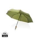 21" Impact AWARE&trade; RPET 190T bamboo auto open/close umbrella