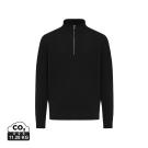 IQONIQ Elgon recycled cotton quarter zip sweater
