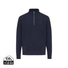 IQONIQ Elgon recycled cotton quarter zip sweater