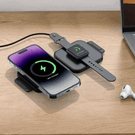 Noir Duo wireless charger - folding magnetic Magsafe charging station