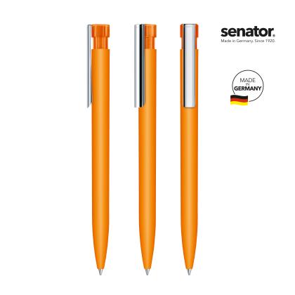 senator&reg; Liberty Soft Touch with metal clip push ball pen