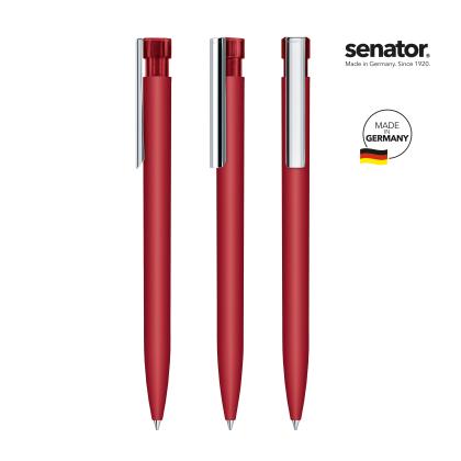 senator&reg; Liberty Soft Touch with metal clip push ball pen