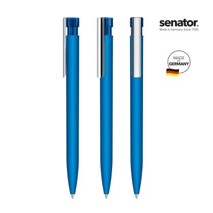 senator&reg; Liberty Soft Touch with metal clip push ball pen