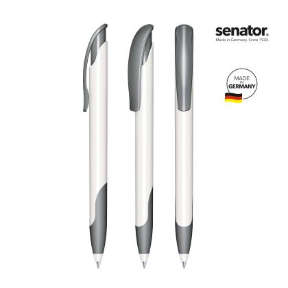 senator&reg; Challenger Polished basic with soft grip push ball pen