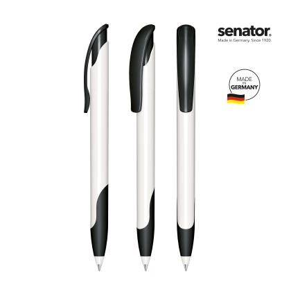senator&reg; Challenger Polished basic with soft grip push ball pen