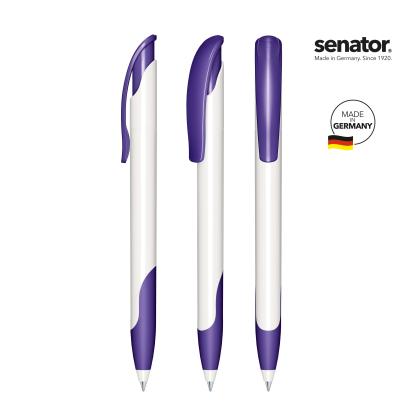 senator&reg; Challenger Polished basic with soft grip push ball pen