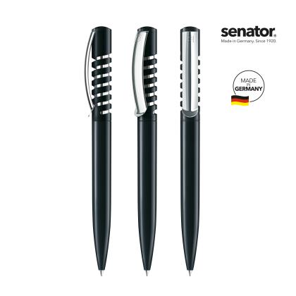 senator® New Spring Polished with Metal Clip push ball pen