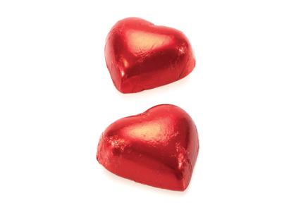 VALENTINE'S MILK CHOCOLATE SOFT CENTER RED FOIL HEART, Eco-friendly