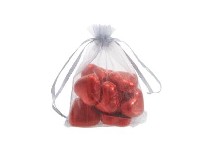 VALENTINE'S DAY ORGANZA GIFT BAGS WITH CHOCOLATES OR SWEETS, ECO-friendly