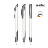senator® Challenger Polished basic with soft grip push ball pen