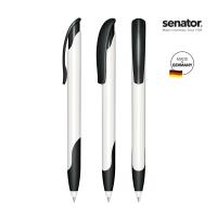 senator® Challenger Polished basic with soft grip push ball pen