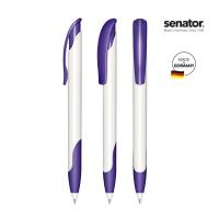senator® Challenger Polished basic with soft grip push ball pen