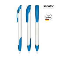 senator® Challenger Polished basic with soft grip push ball pen