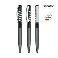 senator&reg; New Spring Clear with metal clip push ball pen
