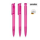 senator&reg; Super Hit Clear with soft grip push ball pen