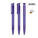 senator&reg; Super Hit Clear with soft grip push ball pen