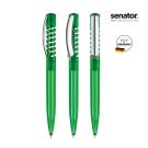 senator&reg; New Spring Clear with metal clip push ball pen