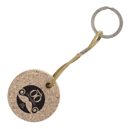 Round BioHusk Keyring