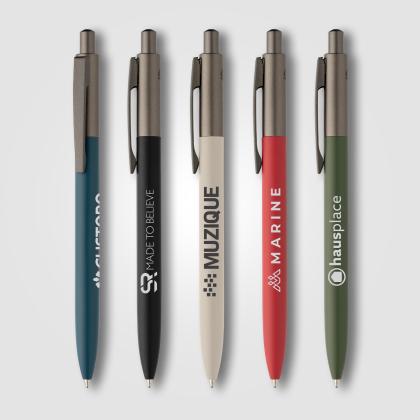 Koro Recycled Aluminium Gunmetal Trim Pen