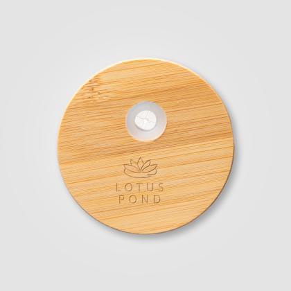 C&aacute;diz Glass Bamboo Lid Tumbler - 500 ml