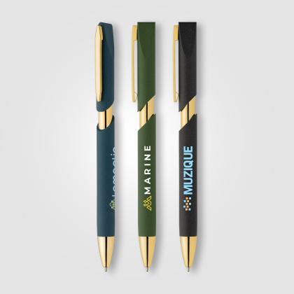 Aurelia Recycled Plastic Gold Trim Pen